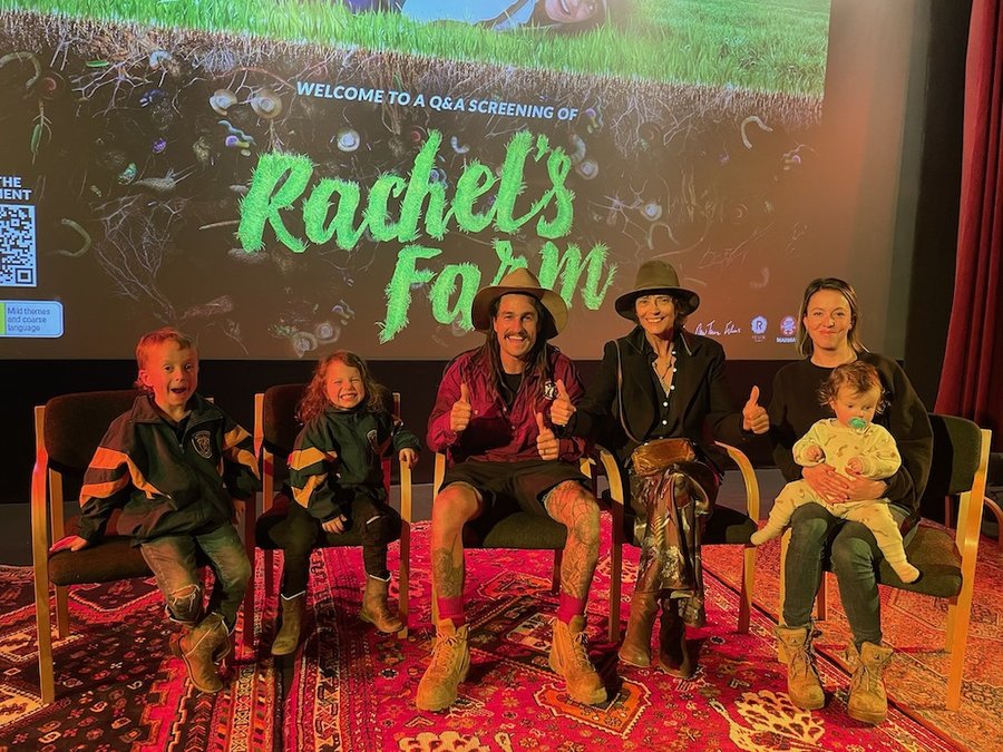 Stuart and his family at film Q&A